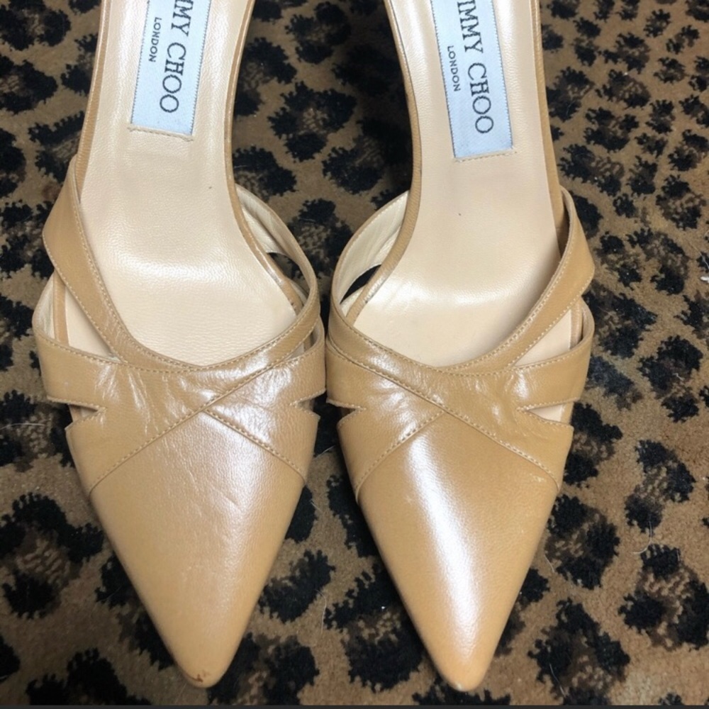 Nude color mules